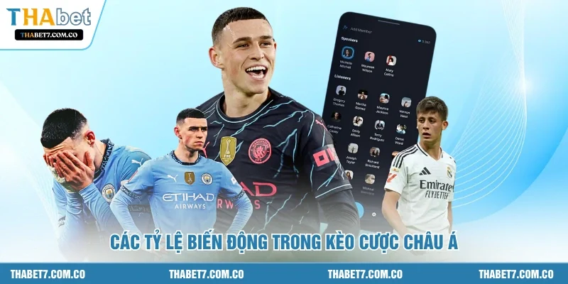 Các tỷ lệ biến động trong kèo cược châu Á